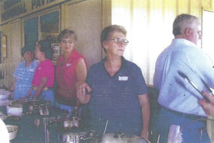 Fish Fry Serving Line Shirley Doss, Leta Mcdonald, Charlotte Morgan, Celia Templeton 2005